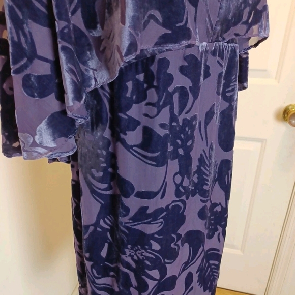 NWT Trina Turk Shell Burnout Velvet Cape  Dress 10 NEW - Picture 3 of 6